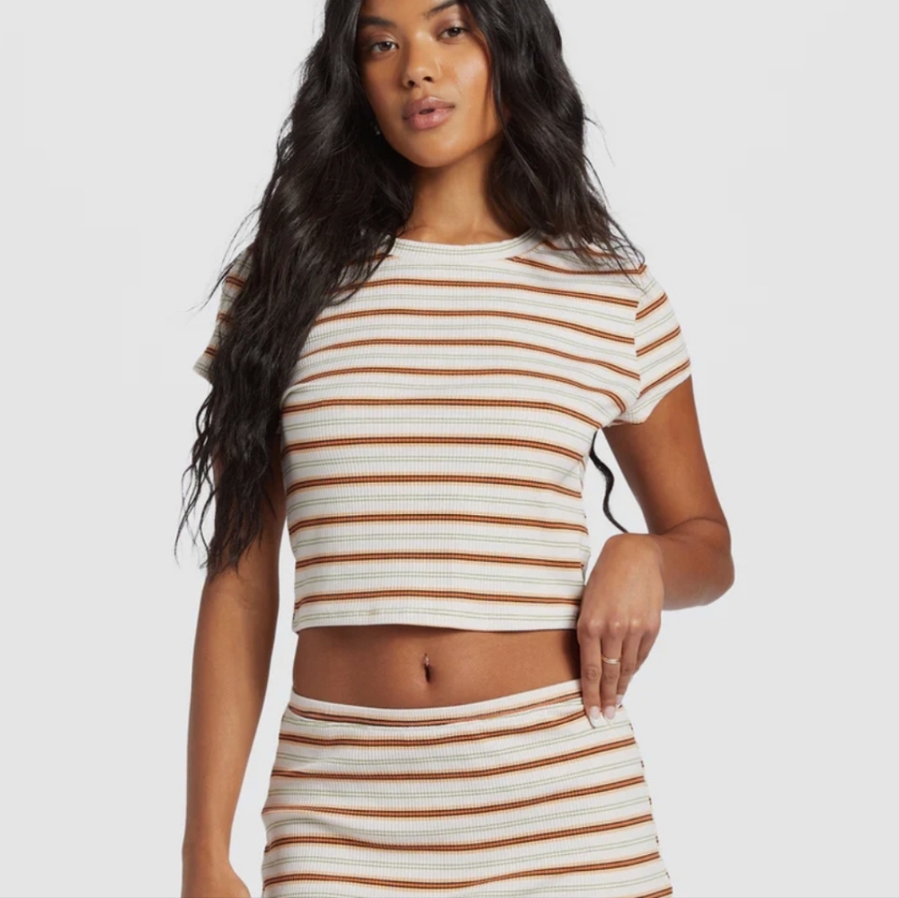 Billabong striped two-piece (top and bottom)